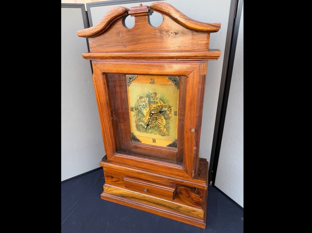 Image for Vintage Walnut Mantel Clock