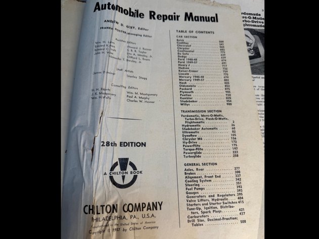 Image for Automotive Repair Manuals 1930s-1957