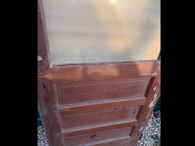 Image for Antique Exterior Wood and Glass Door