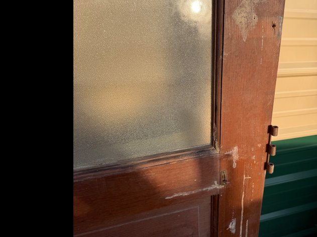 Image for Antique Exterior Wood and Glass Door