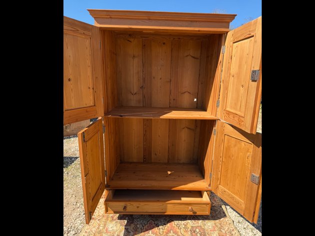 Image for Tall Rustic Wood TV Armoir