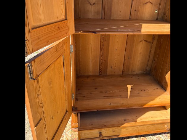 Image for Tall Rustic Wood TV Armoir