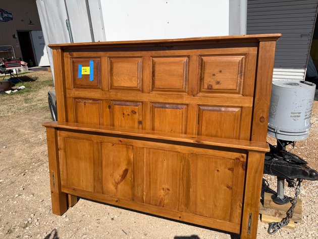 Image for Rustic Wood Bed