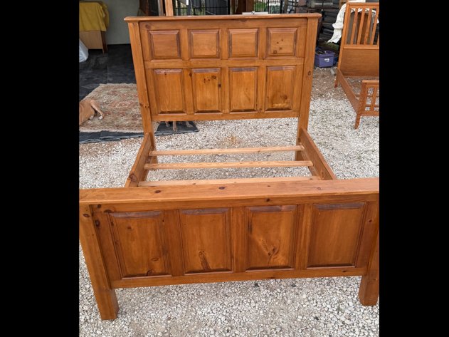 Image for Rustic Wood Bed