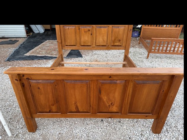 Image for Rustic Wood Bed