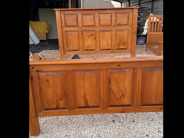 Image for Rustic Wood Bed