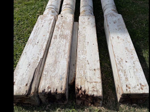 Image for Vintage Turned Wood Posts