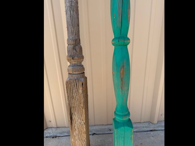 Image for Vintage Decorative Turned Wood Posts