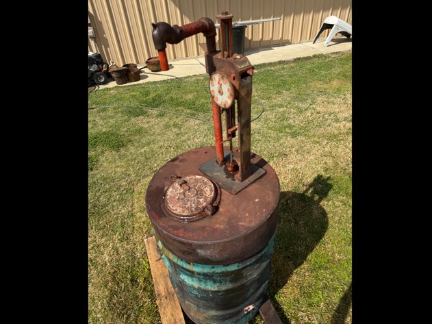 Image for Vintage Galvanized Drum and Hand Pump
