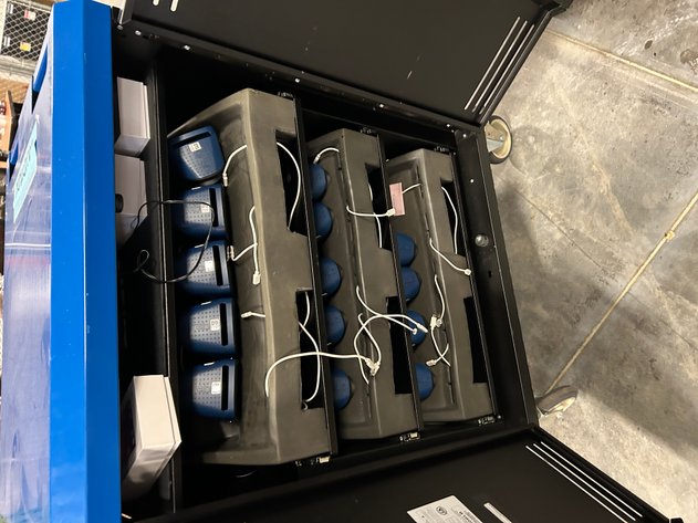 Image for Charging Cart with VR Goggles