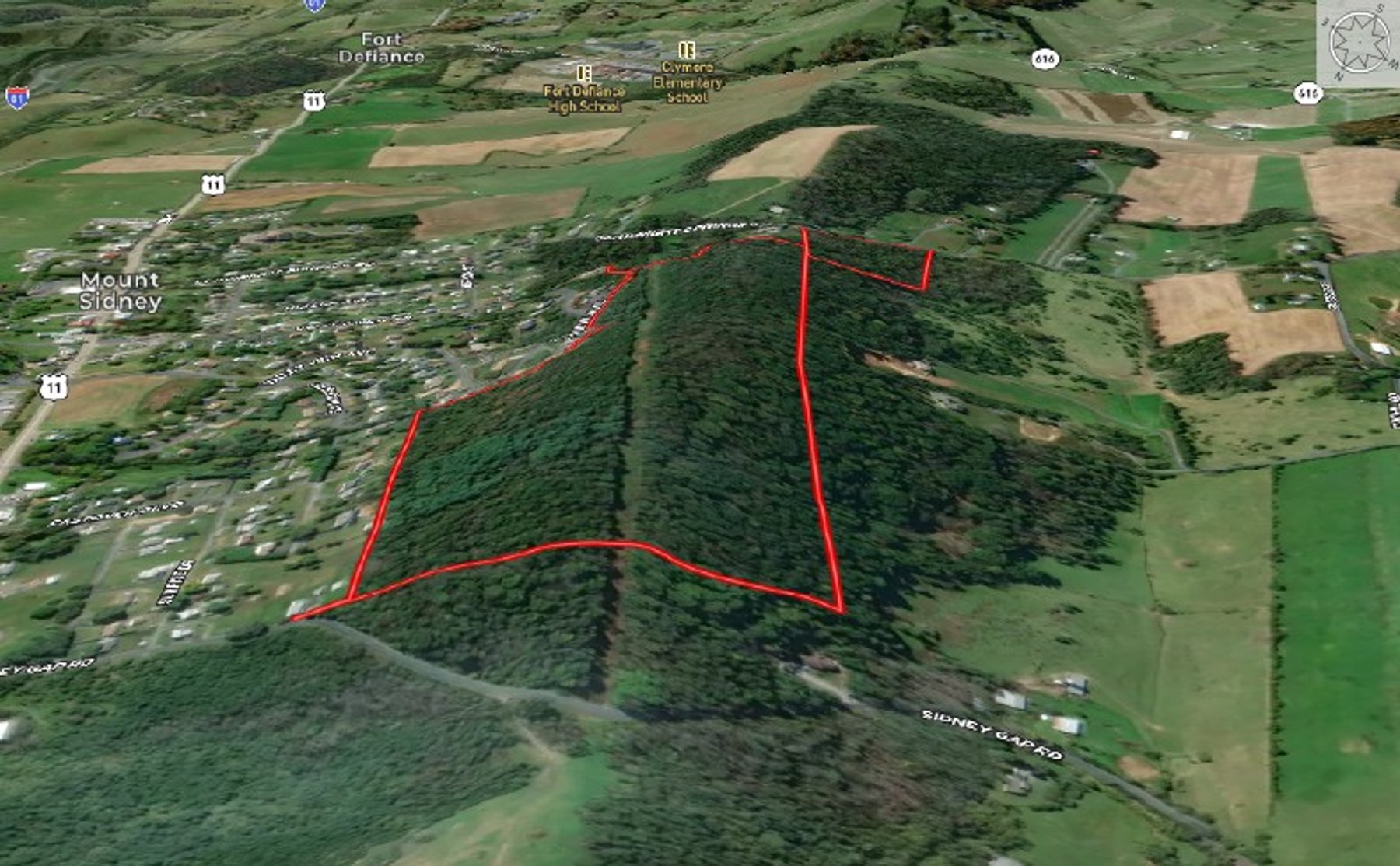 Image for Top Of The Mountain - 55 Acres Zoned SF Residential In Mount Sidney VA