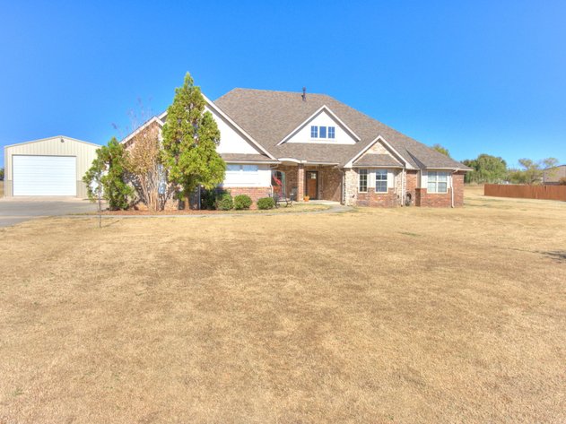 Image for 5861 Whispering Lakes Dr, Noble, OK - Beautiful Home, Shop, & Acreage