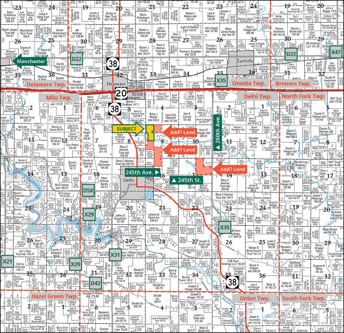 Image for Delaware Co., IA - 68.46 Ac., m/l - 010-3246-01