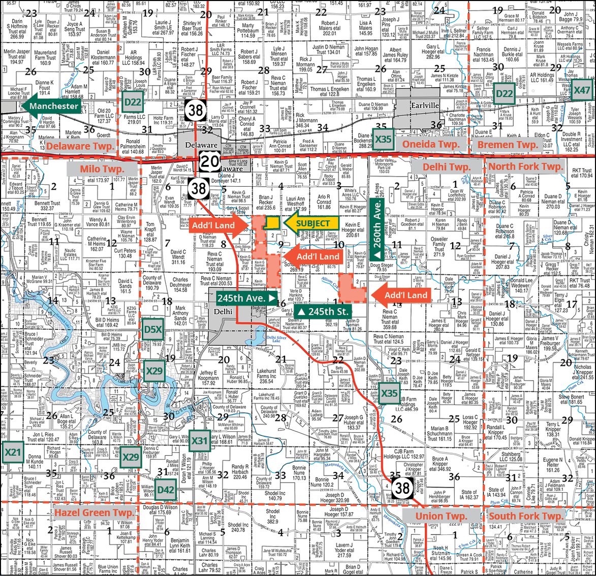 Image for Delaware Co., IA - 40.54 Ac., m/l (010-3246-02)