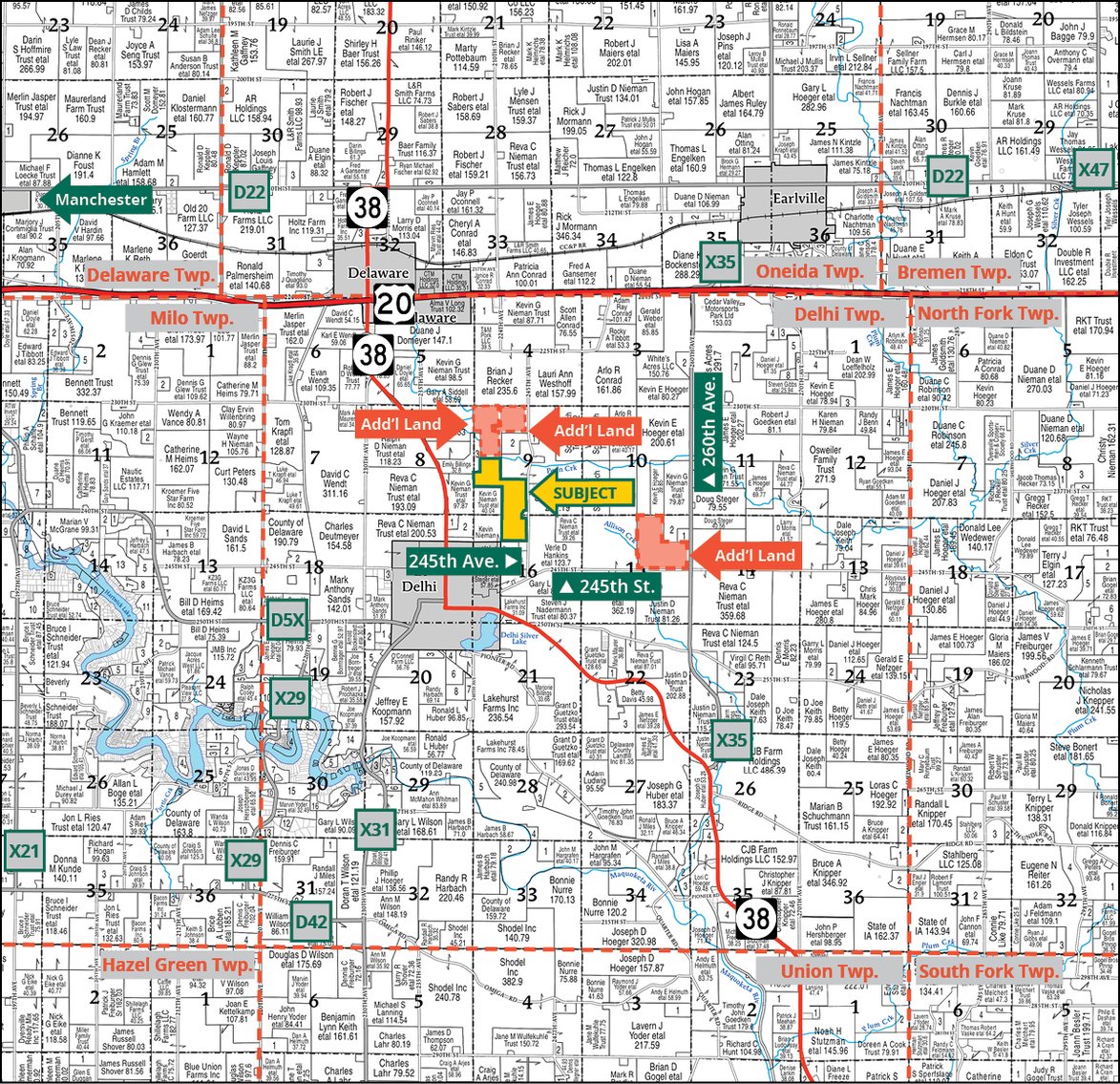 Image for Delaware Co., IA - 120.08 Ac., m/l (010-3246-03)