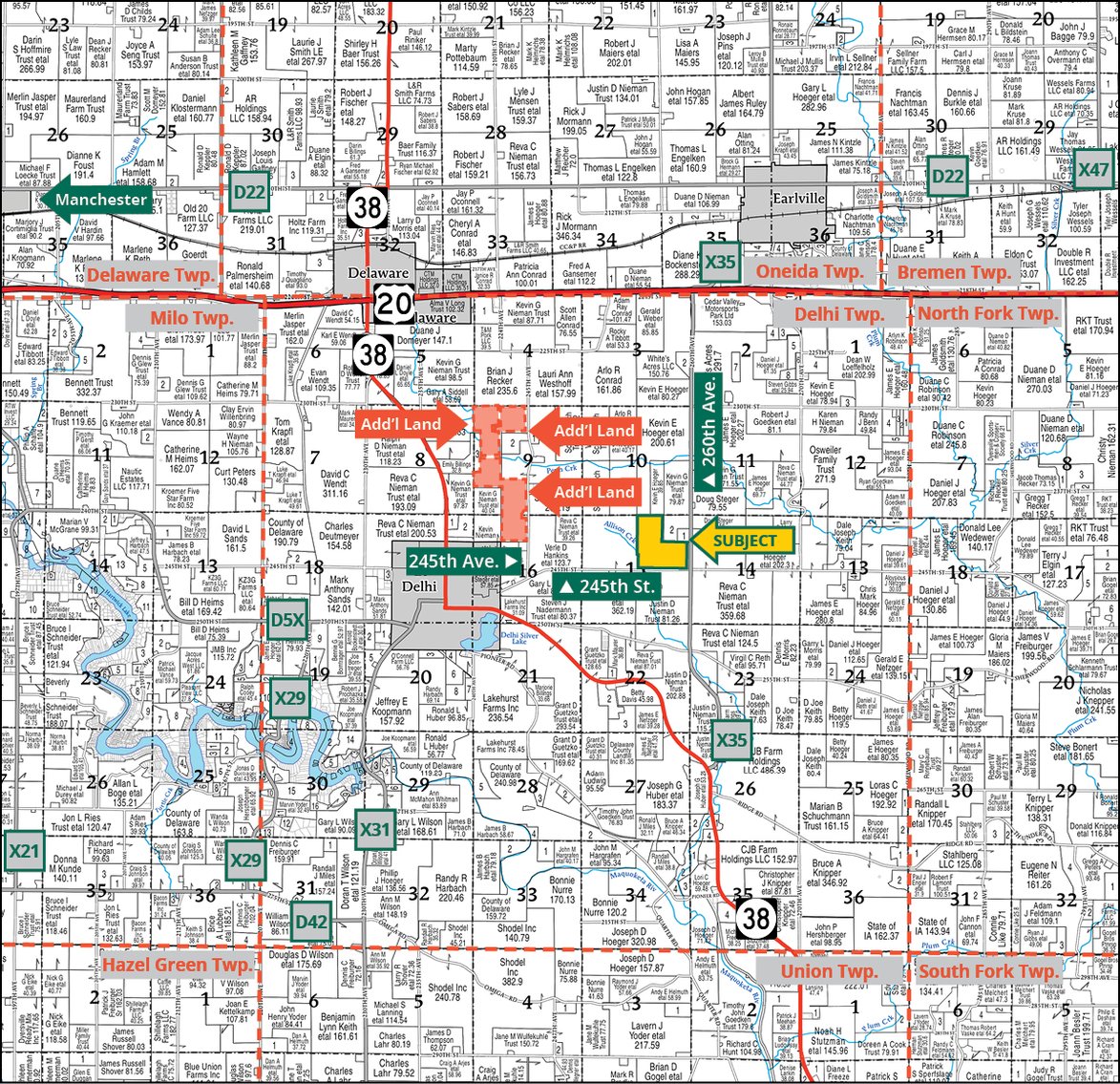 Image for Delaware Co., IA - 113.14 Ac., m/l (010-3246-04)