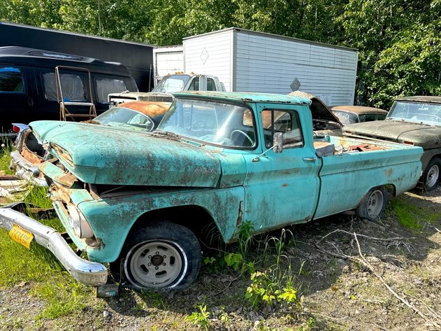 Teal Chevrolet Apache 10 Parts Car