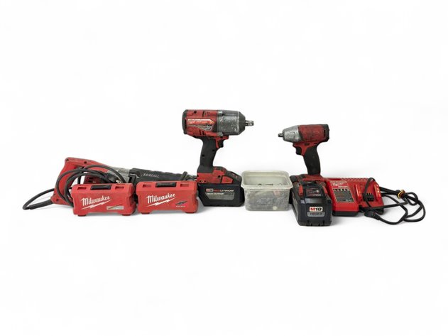 Milwaukee Reciprocating Saw, Impact Wrenches, Battery Charger & More