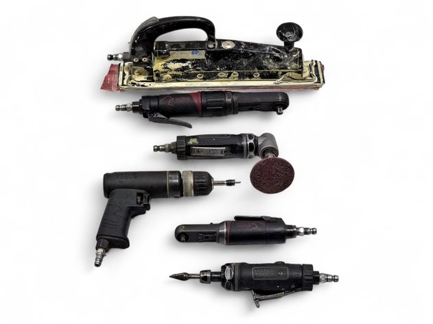Dual-Piston Air Sander, Matco Tools Air Ratchet, Die Grinder & More