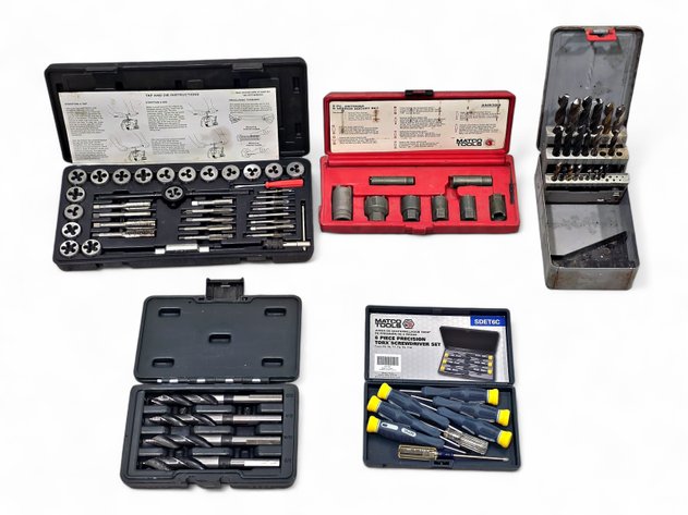 Tap & Die Set, Matco Tools Socket Set, Screwdriver Set & More