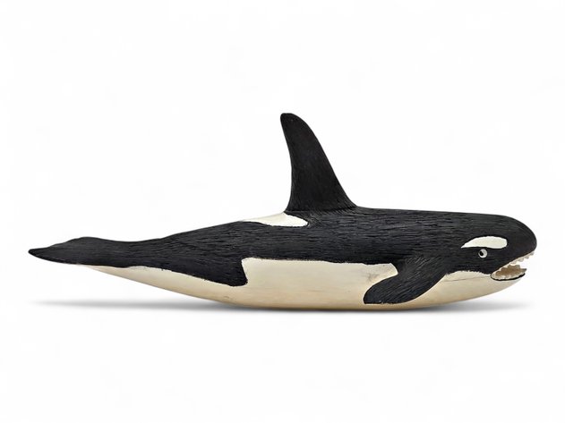 Walrus Tusk Orca Figurine - Peter Mayac