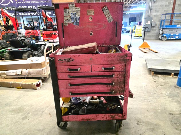 Blue-Point 5-Drawer Rolling Tool Cabinet w/ Aircat Air Impact Wrench & More