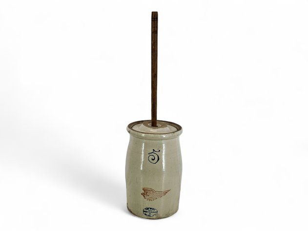 Antique Red Wing 5-Gallon Stoneware Butter Churn