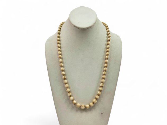Beaded Walrus Ivory Necklace