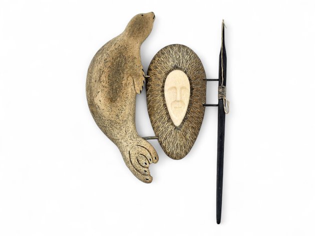 Whale Bone, Ivory & Baleen Wall Mask - Nick Evan