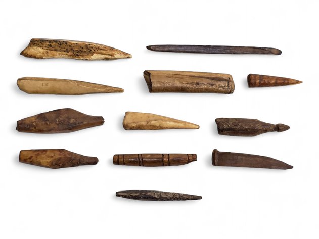 Eskimo Artifacts: Stakes, Drag Handle, etc.