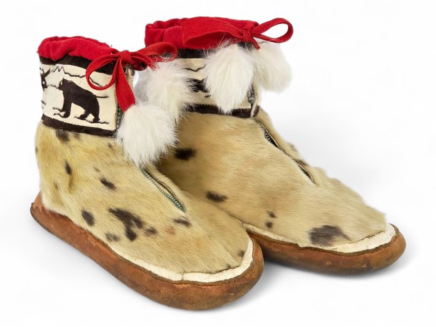 Seal Fur & Leather Mukluks - Frances Demientieff