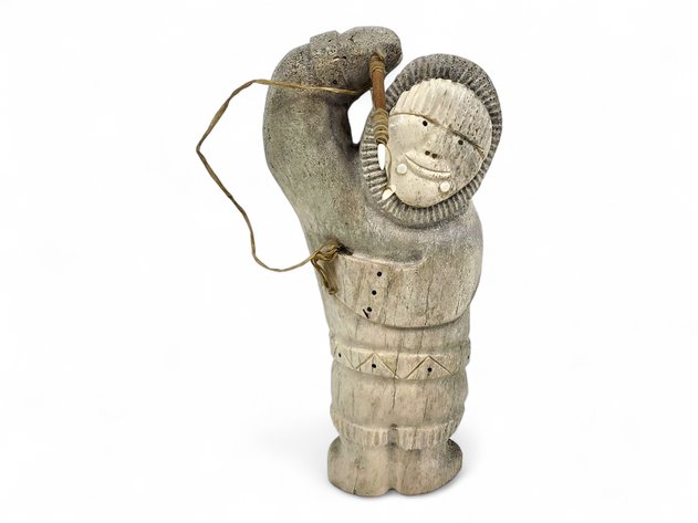 Whale Bone, Walrus Ivory & Baleen Transformation Figure - Wilber Kuzukuk