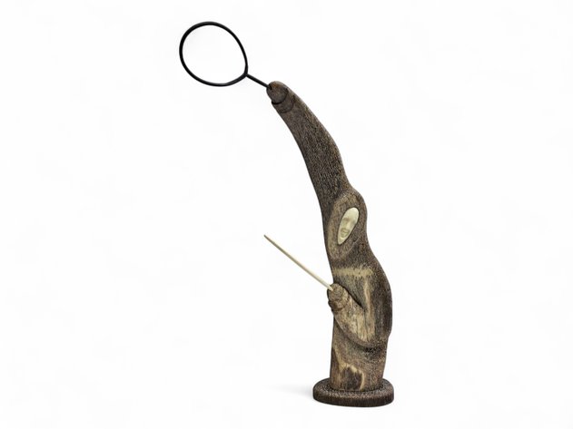 Whale Bone, Ivory & Baleen Figurine - Nick Evan