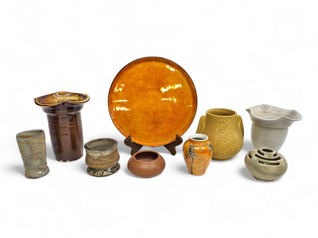 Royal Porzellan Bavaria KPM Vase, Carmel Designs Pansy Pot & More