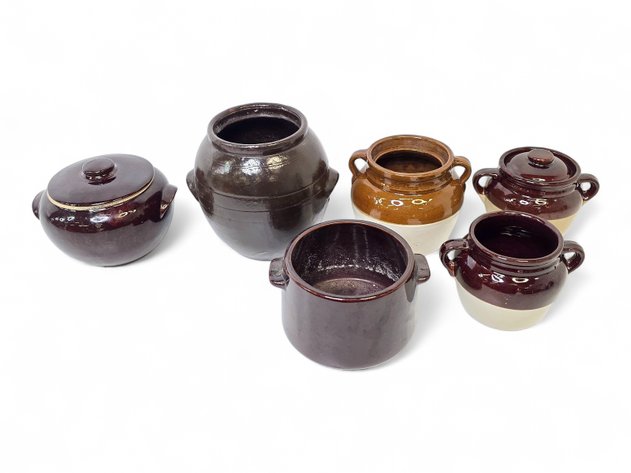 Two-Toned Bean Pots & Pots w/ Tab Handles