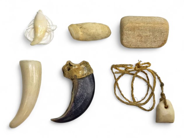 Walrus Ivory, Tooth, Claw & Bone Pendants & More