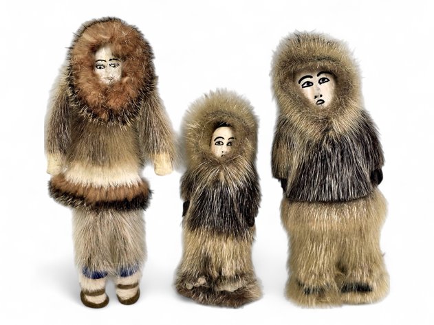 Vincent & Molly Tocktoo Antler & Seal Fur Dolls