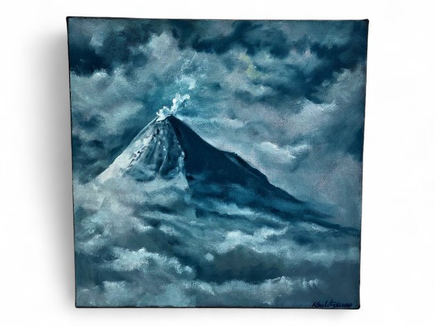 Kaulitz Original Painting of a Volcano