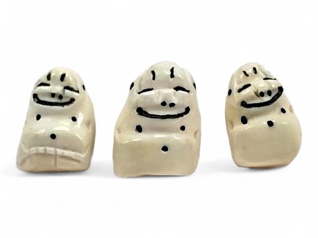 Scrimshaw Tooth & Baleen Billiken Figures