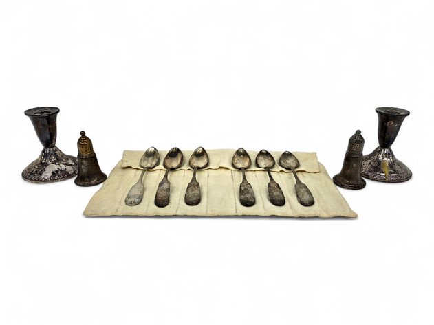 Duchin Creation Sterling Shakers & Candleholders, O. Reed & Co. Spoons & More