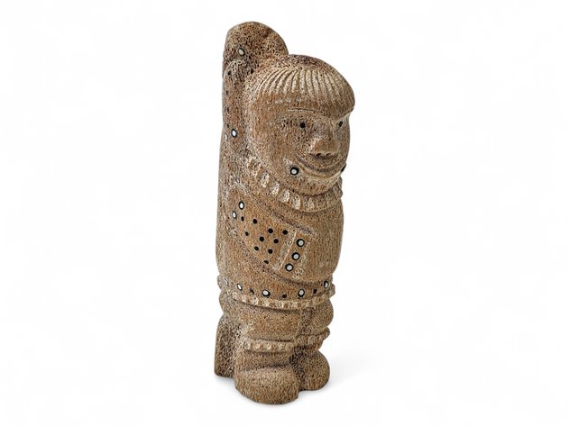 Whale Bone, Ivory & Baleen Dancer Figurine - Edwin J. Weyionanna