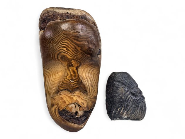 Wood & Stone Mask/Face Specimens