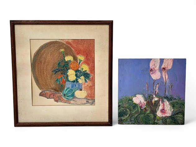 Ana Floral Still Life & Pink Flowers Original Paintings