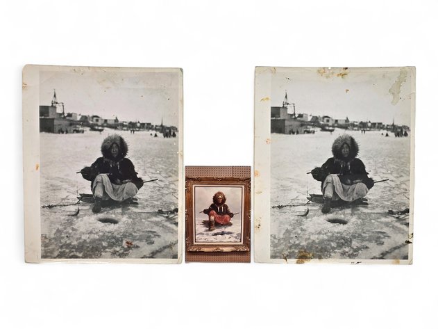 Harvey B. Goodale Estate Reference Photographs - Ice Fishing