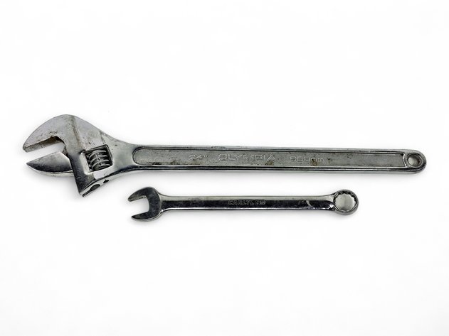 Olympia Adjustable Wrench & Carlyle Combination Wrench