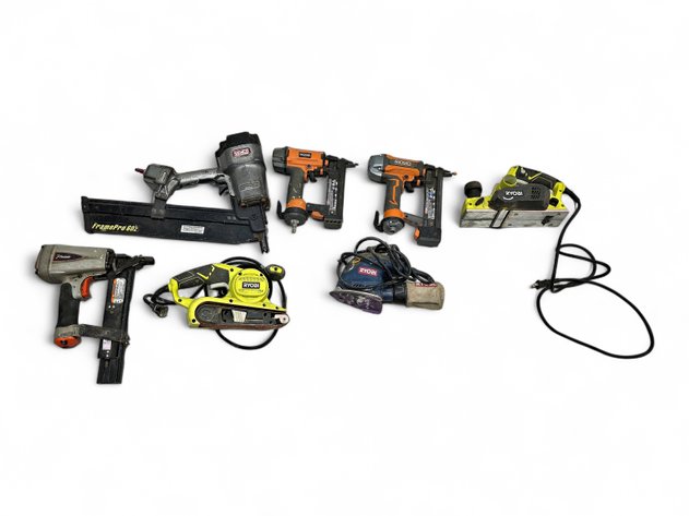 Senco & Ridgid Nailers, Paslode Stapler & Ryobi Sanders & Hand Planer