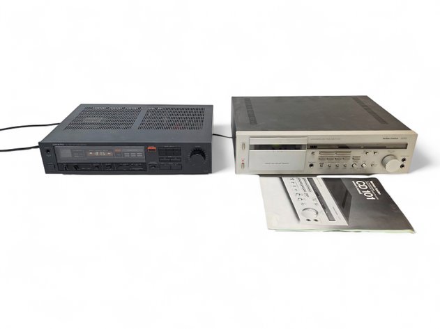 Harmon Kardon Cassette Deck & Onkyo Stereo Amplifier