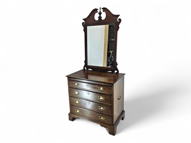 Pennsylvania House Mahogany Bachelor Chest & Atlas Furniture Co. Wall Mirror