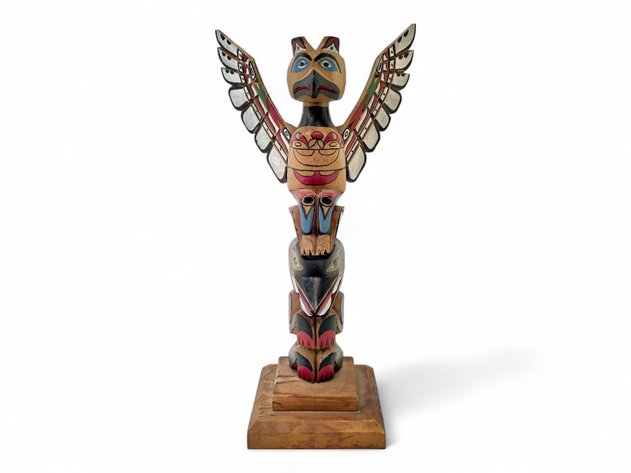 A Northwest Coast Totem Pole Model
