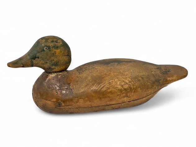 A Vintage Carved & Painted Duck Decoy